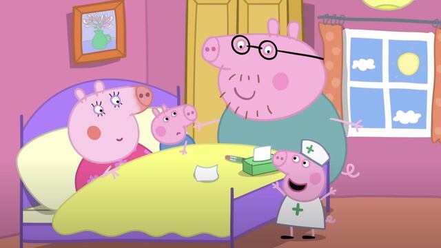 Peppa Pig cuida a Mamá Cerdita enferma
