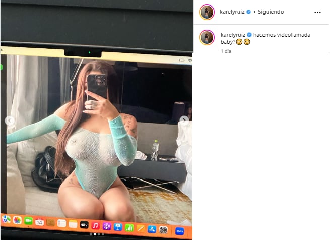 Karely Ruiz se muestra sensual y en busca de engagement.