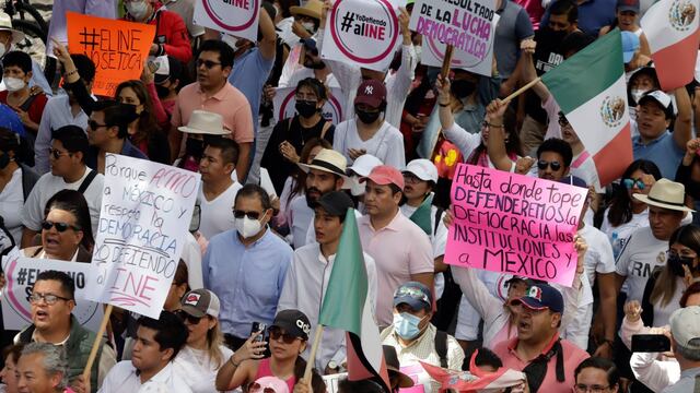 Marcha del INE (imagen ilustrativa)