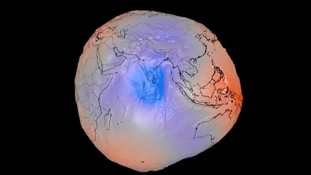 Geoide que muestra la forma de la Tierra