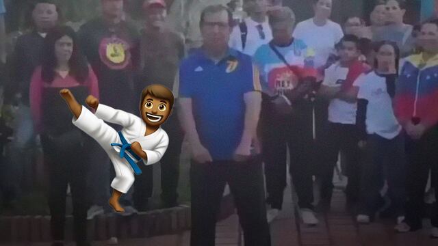 Hermano de Hugo Chávez enseña Karate