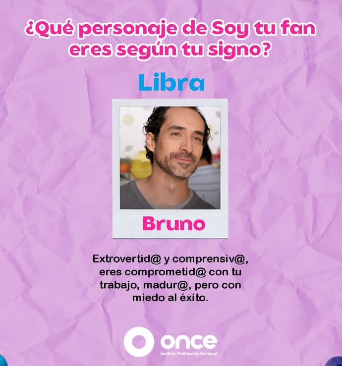 Personaje de 'Soy tu fan' según signo zodiacal