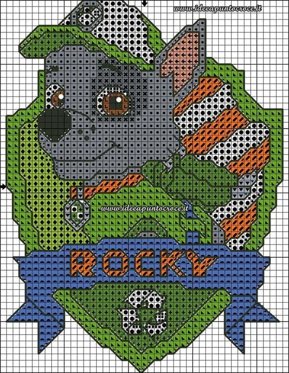 Rocky de Paw Patrol para bordar