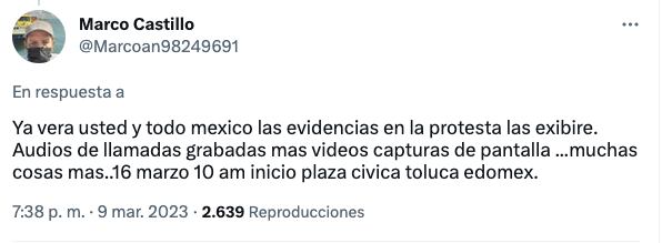 Artesano afirma que tiene evidencias de que Mario Delgado no quiere pagarle