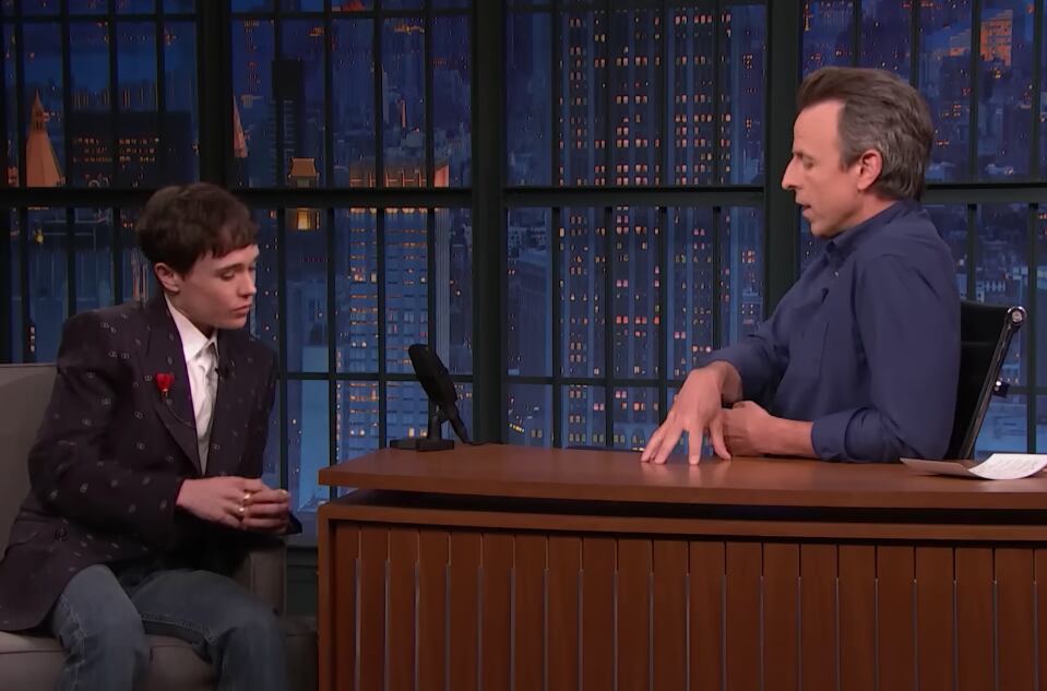 Elliot Page en ‘Late Night with Seth Meyers’