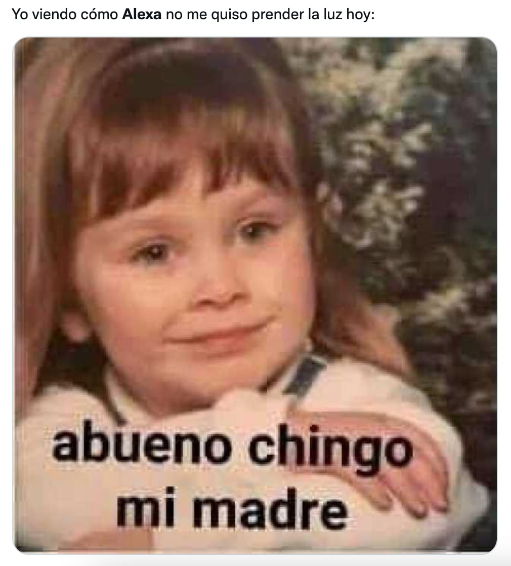 Memes sobre fallas de Alexa