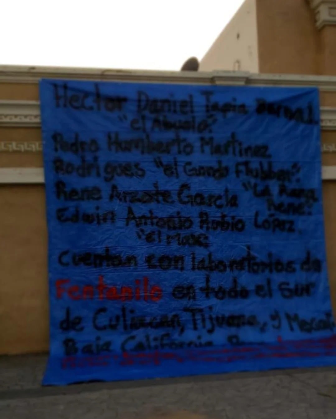 Narco manta en Culiacán hoy 30 de diciembre