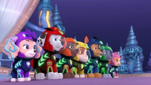 Paw Patrol con los Aqua Pups salvan la carrera submarina