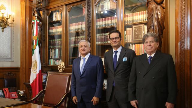 AMLO, Joseph Oughourlian y Francisco González
