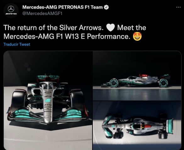 Mercedes presentó su monoplaza para la temporada 2022