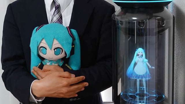 El holograma de la cantante virtual Hatsune Miku.