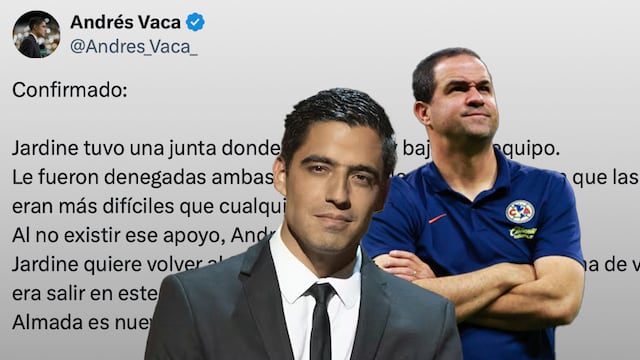¿Por qué se fue Jardine del América? Esto reveló Andrés Vaca