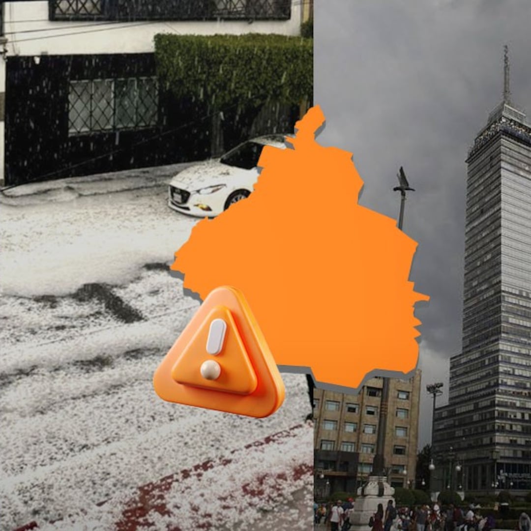 Lluvias, granizo y cielo gris activan alerta naranja en CDMX