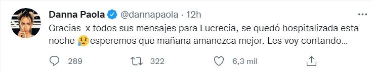 Danna Paola agradece apoyo de sus seguidores