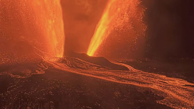 Así se ve la erupción del volcán Kilauea en Hawái