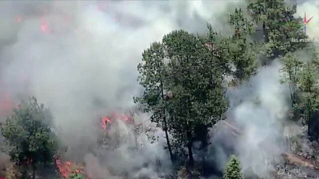 Incendio forestale en el Estado de México