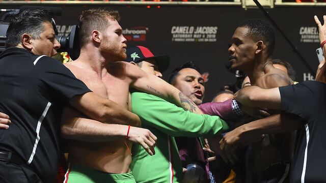 ‘Canelo’ y Jacobs.