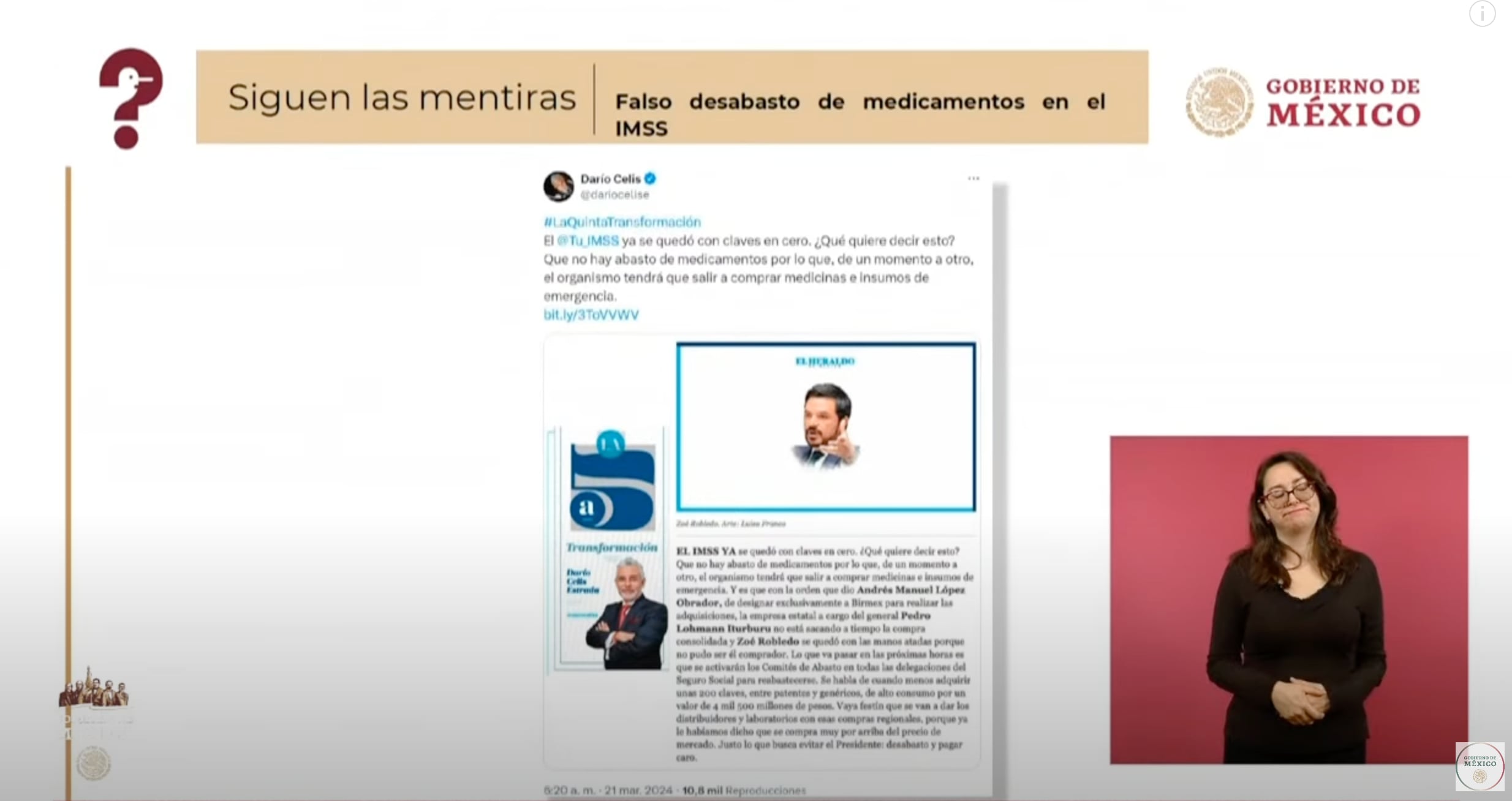 Mentiras de la semana del 3 de abril