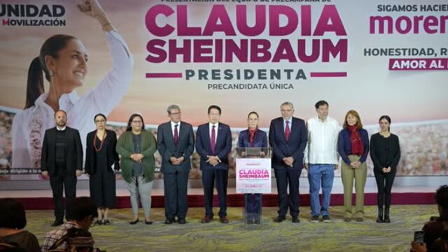 Claudia Sheinbaum presenta a equipo de precampaña