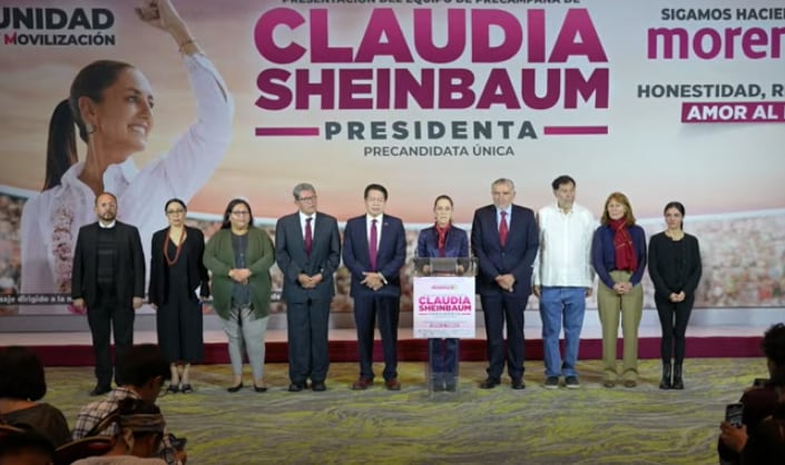 Claudia Sheinbaum presenta a equipo de precampaña
