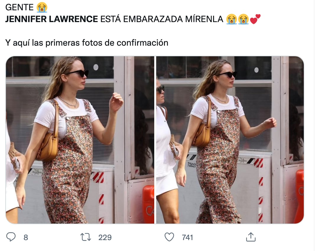 Fotos de Jennifer Lawrence confirmarían su embarazo