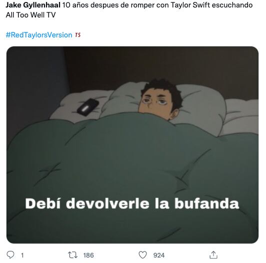 Memes de Jake Gyllenhaal por el 'Red (Taylor's Version)'