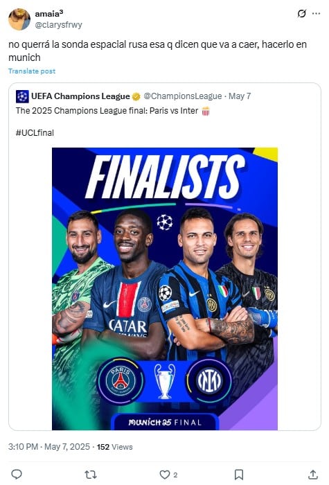 Memes por la caída de la Sonda Kosmos 482