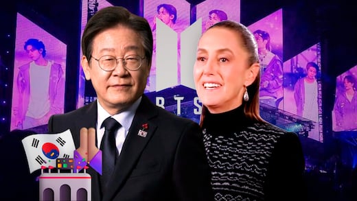 Sheinbaum pide al presidente de Corea del Sur más conciertos de BTS en México