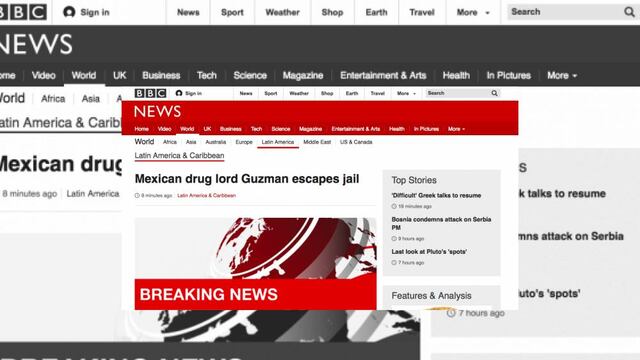 Medios internacionales destacan nueva fuga de 'El Chapo' Guzmán