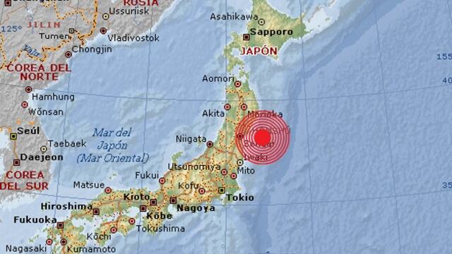 Reportan sismo magnitud 6.1 en Japón