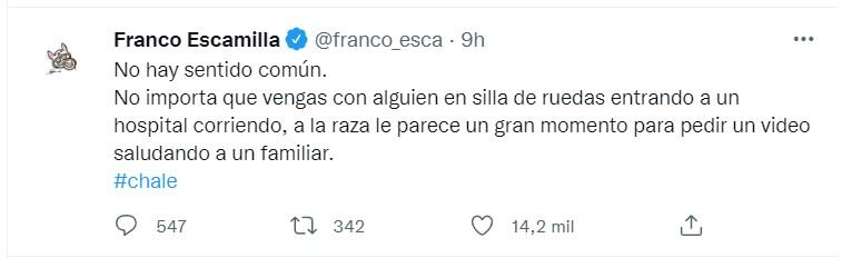 Tuit de Franco Escamilla