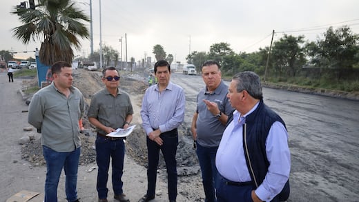 Escobedo acelera obras en el Distribuidor Vial Triángulo Norte para mejorar la movilidad regional