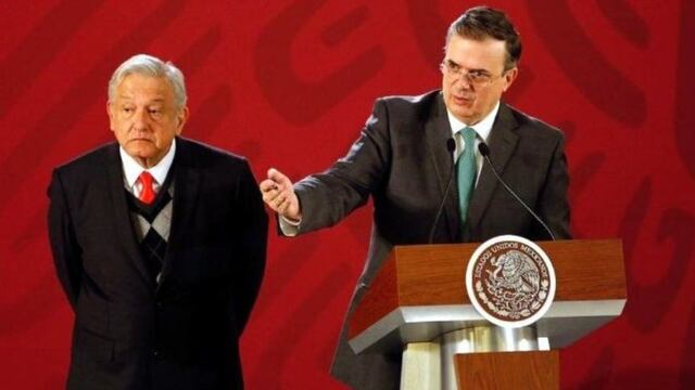 El presidente López Obrador y Marcelo Ebrard