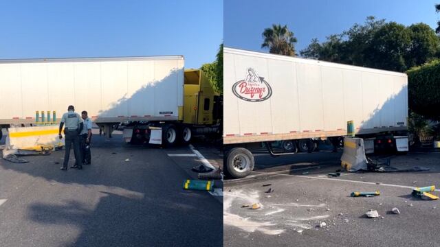 Accidente de tráiler