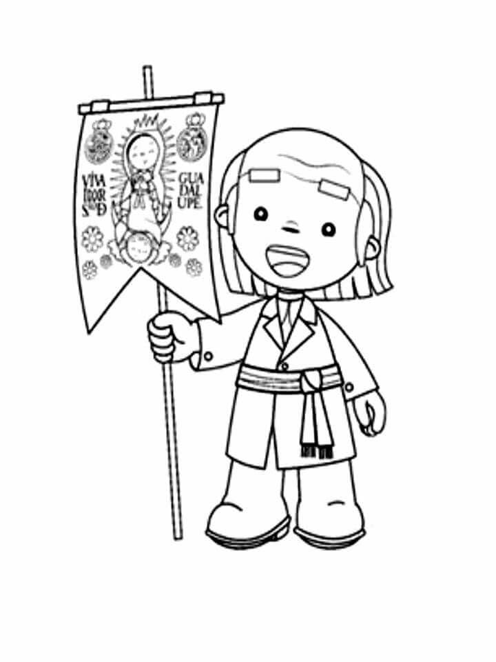 Dibujos animados del 15 de septiembre para colorear
