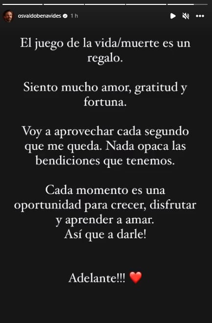 Osvaldo Benavides de luto por muerte de los actores de 'Noche de Bodas'.