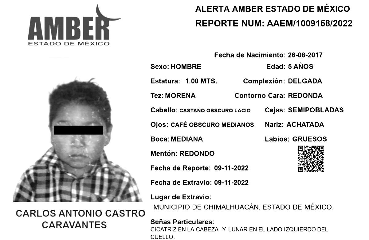 Alerta Amber por Carlos Antonio, primo de "calcetitas rojas"