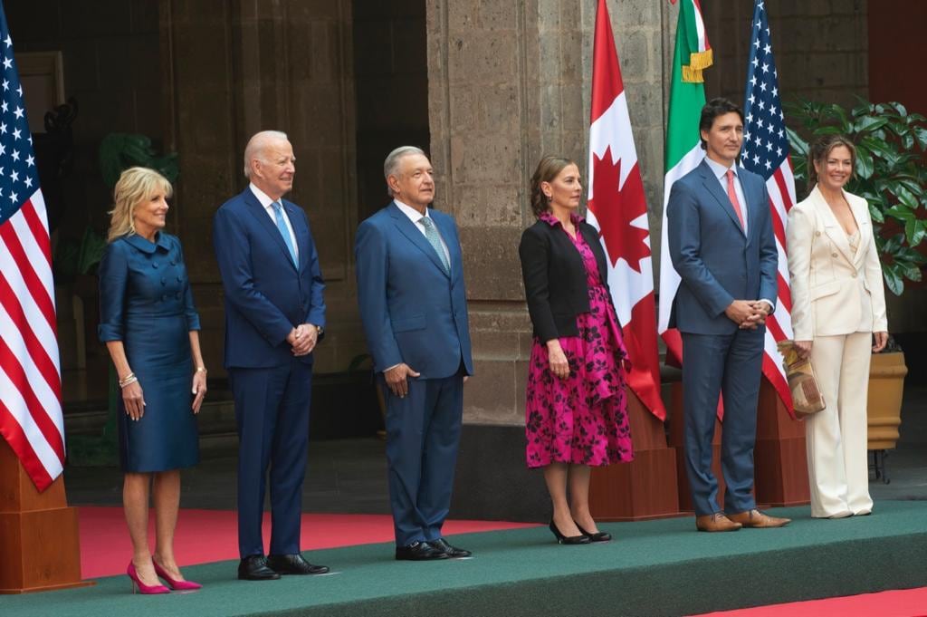 Cumbre de las Américas con AMLO, Joe Biden y Justin Trudeau en Palacio Nacional
