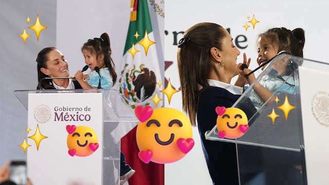 Una niña dio una sorpresa a Claudia Sheinbaum en San Luis Potosí