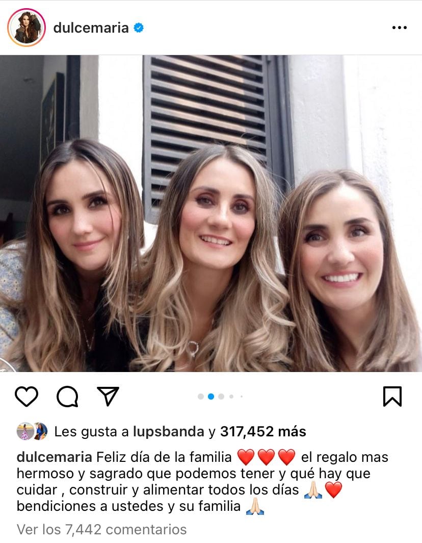 Dulce María, familia