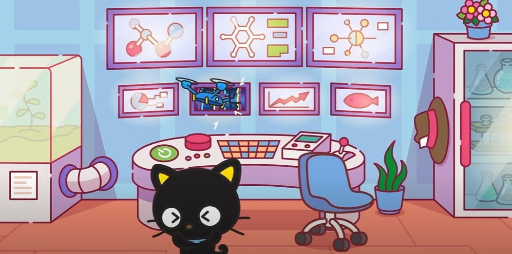 El Dron Peligroso de Chococat y Badtz-Maru