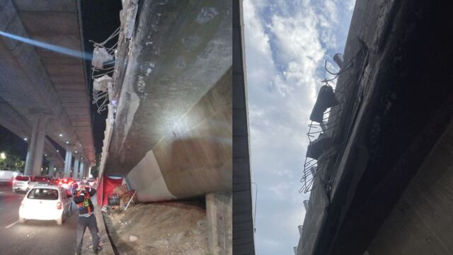 Daños a puente de Viaducto Tlalpan