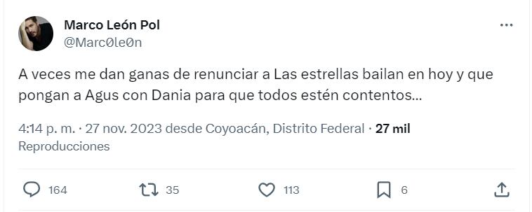 Tuit de Marco León