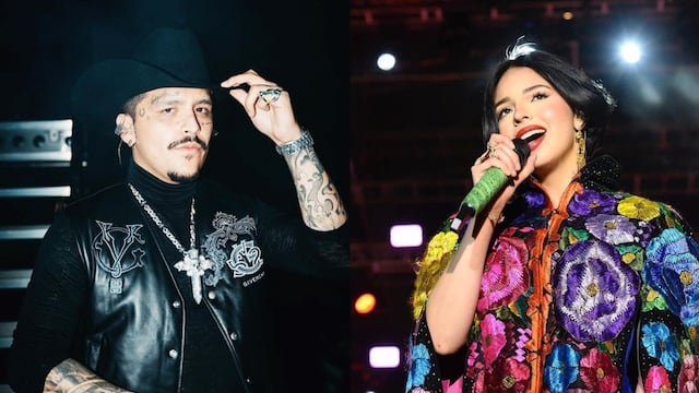 Christian Nodal y Ángela Aguilar