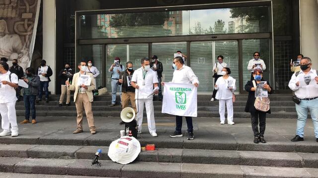 Protesta de trabajadores de salud