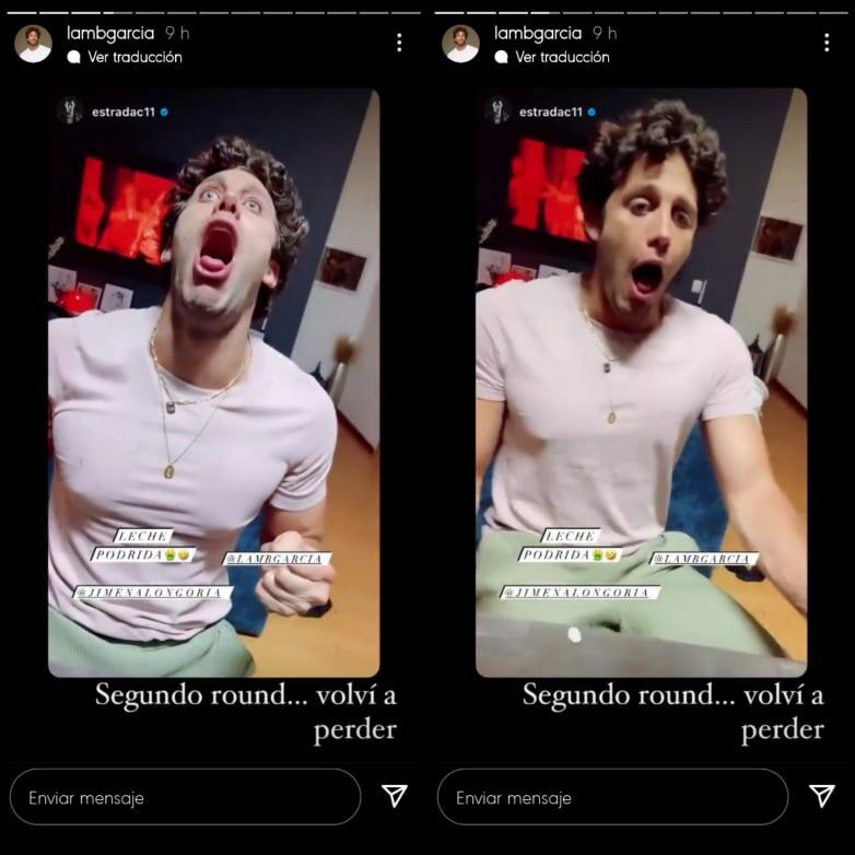 Lambda García casi vomita por un dulce.