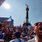 Aficionados de Argentina abarrotan el Ángel de la Independencia por el triunfo en Qatar 2022