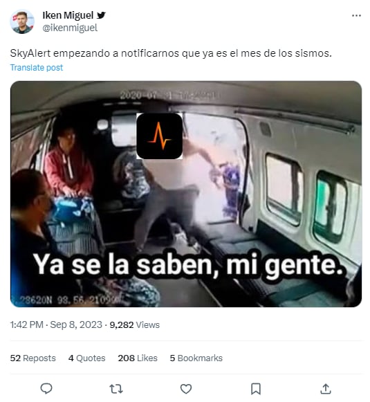Memes que inspiró SkyAlert y septiembre que llegó con sismos