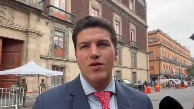 Samuel García visitó a AMLO en Palacio Nacional
