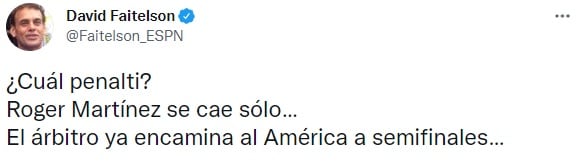 David Faitelson sobre penal polémico